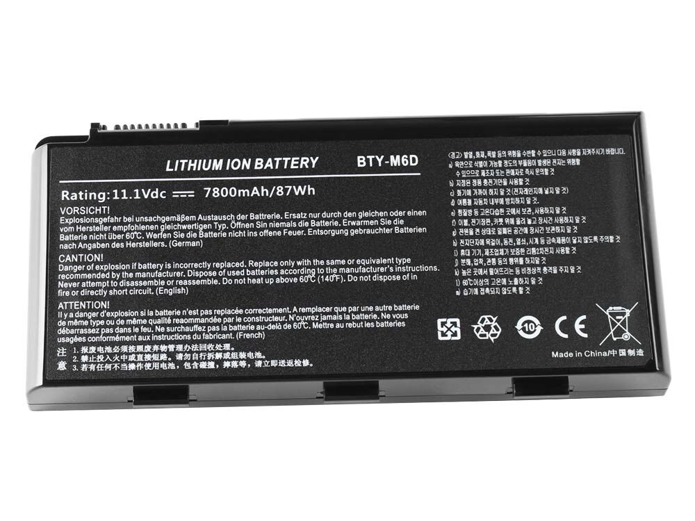 Original 87Wh 7800mAh Akku Für DEVILTECH BTY-M6D Original 87Wh 7800mAh Akku Für DEVILTECH BTY-M6D