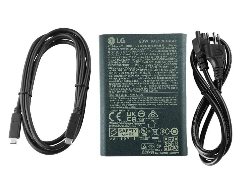 Original 90W USB-C LG Gram 1 4Z90P-K. ARW3U1 Netzteil Ladegerät + Ladekabel Original 90W USB-C LG Gram 1 4Z90P-K. ARW3U1 Netzteil Ladegerät + Ladekabel