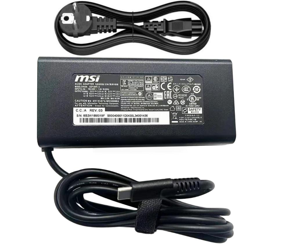 Original 90W Type-C MSI Commercial 14 H A13MG vPro-009US Chargeur AC Adaptateur Original 90W Type-C MSI Commercial 14 H A13MG vPro-009US Chargeur AC Adaptateur