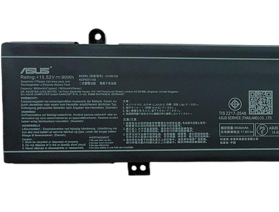 Original 5800mAh 90Wh Asus 0B200-04200000 Batterie