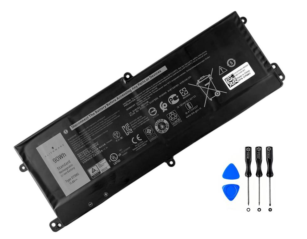 Original 7890mAh 90Wh Dell 07PWXV 7PWKV Batterie