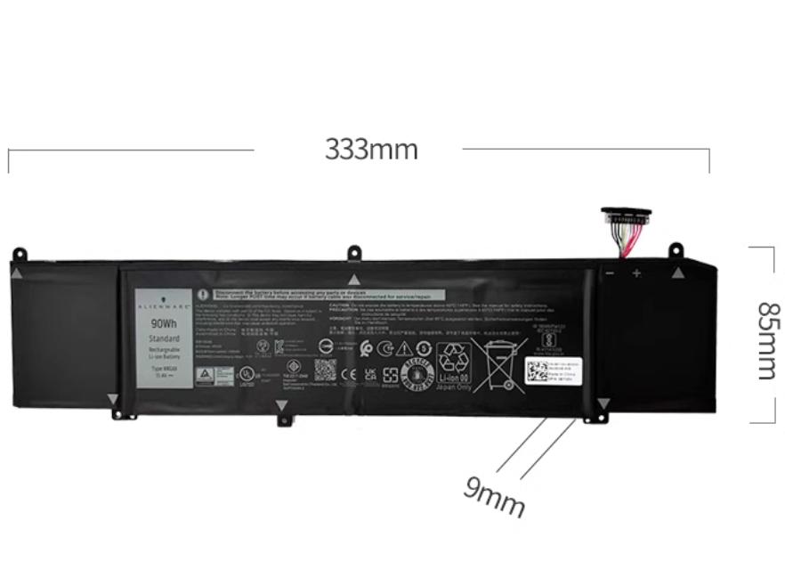 Original 7500mAh 90Wh Akku für Dell Alienware M15 ALW15M-D1523S