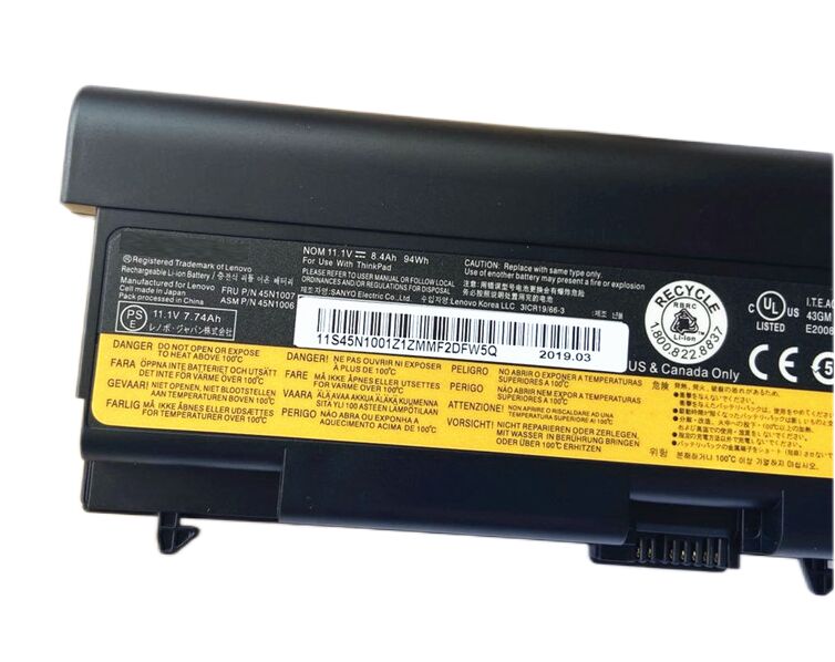 9-Zellen 8700mAh 94Wh Akku für Lenovo 42T4710