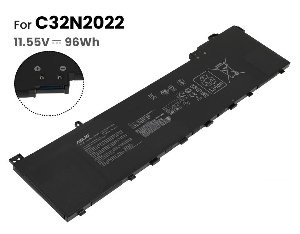 Original 6 Zellen 8230mAh 96Wh Asus VivoBook Pro 16X M7600 Akku