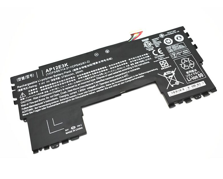 Original 3790mAh 28Wh Acer AP12E3K Batterie