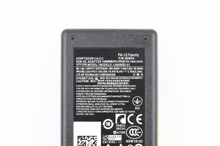 Original 19.5V 3.34A 65W Dell XPS 13 9370 Chargeur AC Adaptateur