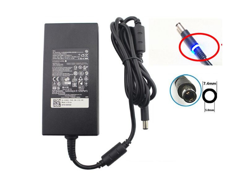 Original 19.5V 9.23A 180W Dell 00YC9V 0YC9V Chargeur AC Adaptateur