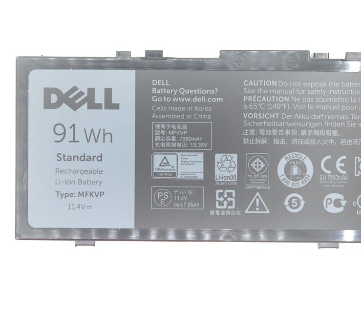 Original 7950mAh 91Wh Dell MFKVP Batterie