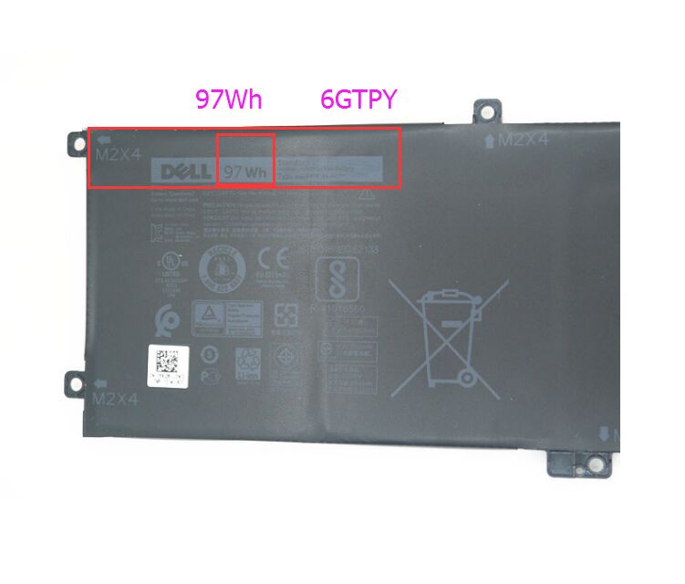 Original 97Wh 8333mAh Dell 05XJ28 Batterie