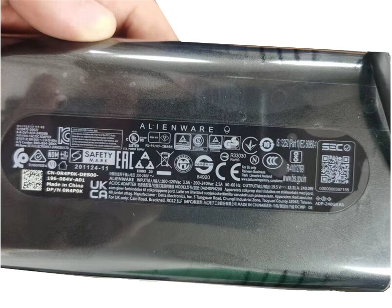 Original 19.5V 12.31A 240W Dell 00MFK9 0MFK9 Netzteil + Frei Ladekabel