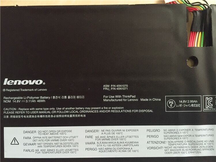 Original 46Wh Lenovo 45N1070 Batterie