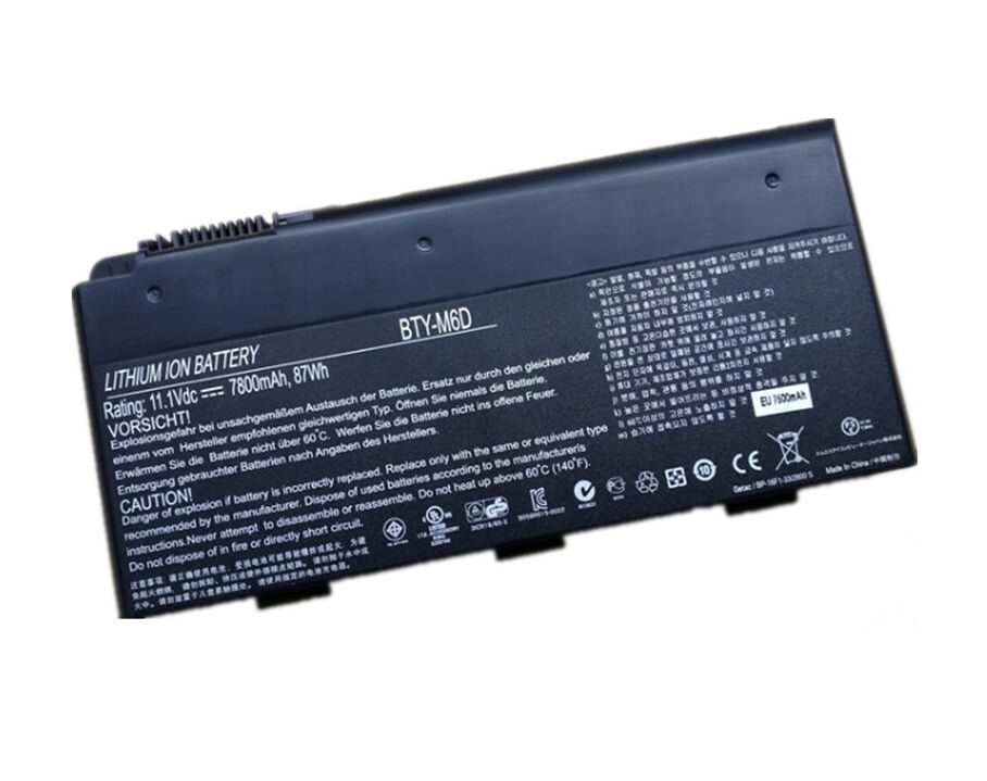 87Wh MSI GT60 2OC-030UK 2OC-013FR 2OC-040CZ 2OC-041CZ Batterie 87Wh MSI GT60 2OC-030UK 2OC-013FR 2OC-040CZ 2OC-041CZ Batterie